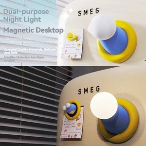 Lámpara de Noche Infantil, Lámpara de Mano Redonda Azul, Adorable Lámpara LED de Bajo Consumo, Regalo para Niños y Niñas, Lámpara de Noche Recargable - Product Image 2