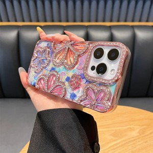 Custodia per Telefono di Lusso con Placcatura, Diamanti Brillanti e Fiori in Strass per <span class=keywords><strong>iPhone</strong></span> <span class=keywords><strong>11</strong></span> 12 13 14 15 16 17 <span class=keywords><strong>Pro</strong></span> Max, <span class=keywords><strong>Cover</strong></span> Morbida Antiurto - Product Image 5