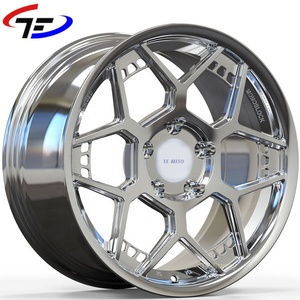 ล้อแม็กซ์อะลูมิเนียมฟอร์จขอบลึก 20 นิ้ว 5x114.3 ขอบเว้าสีโครเมียม สำหรับรถยนต์นั่งส่วนบุคคล ET 35 มม. 4 ชิ้น MOQ - Product Image 2