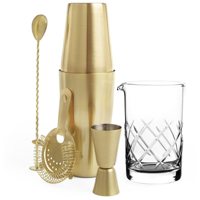 Ensemble de 6 shakers Boston 750ml/600ml Shaker à cocktail non lestés Accessoires de barman en métal Jigger Mesure en gros Barware