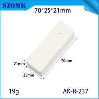Boîtier vide en plastique pour capteur intelligent de température et d'humidité Wifi 70*25*21mm pour moniteur environnemental Tuya Zigbee