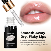 Ensemble de soins pour les lèvres en 4 étapes : gel exfoliant, rouge à lèvres pigmenté, hydratant à base de peptides, baume à lèvres, traitement nourrissant longue durée pour les lèvres