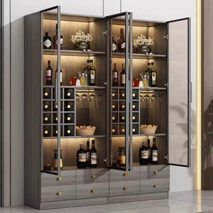 Plusieurs spécifications disponibles pour la personnalisation d'un <span class=keywords><strong>meuble</strong></span> à <span class=keywords><strong>vin</strong></span> en bois pour salon, salle à manger, maison, bar ou rangement. - Product Image 2