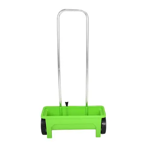 Vertak 450mm scattering width manual fertilizer spreader 12L lawn sand spreader with aluminium handle