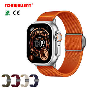 Correa de Reloj de Nylon Elástica con Cierre Magnético de Titanio Forwelleny 2026 para <span class=keywords><strong>Apple</strong></span> Series 11 10 49mm 46mm 45mm - Product Image 1