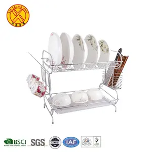 Leading The Industry Kitchen Dinnerware Stainless Steel Silver Dish Rack