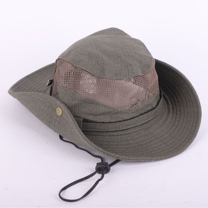 Wide Brimmed Fisherman <b>Hat</b> Khaki Breathable Sun Protection Outdoor <b>Summer</b> Bucket <b>Hat</b> - Product Image 2
