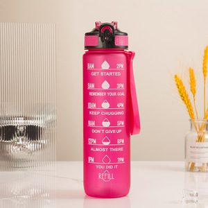 Sport LeMuna 1L Fitness Botella <span class=keywords><strong>de</strong></span> agua ecológica Botella <span class=keywords><strong>de</strong></span> plástico motivacional con marcador <span class=keywords><strong>de</strong></span> tiempo Botella <span class=keywords><strong>de</strong></span> recordatorio - Product Image 5