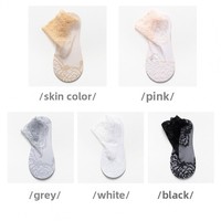 Chaussettes d'été ultra-fines transparentes en dentelle pour femmes, chaussettes courtes en maille florale en soie de verre cristalline, vente en gros