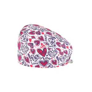 Gorros Quirúrgicos <span class=keywords><strong>de</strong></span> Lujo con Forro <span class=keywords><strong>de</strong></span> Satén y Botones, Gorros <span class=keywords><strong>de</strong></span> Enfermera con Estampado <span class=keywords><strong>de</strong></span> Dibujos Animados, Gorros Médicos Ajustables para Enfermería Dental - Product Image 2