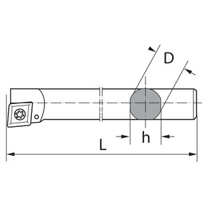 Cutting <b>Tools</b>, Turning and Milling <b>Tools</b>, 90 Internal Turning <b>Tool</b> - Product Image 1