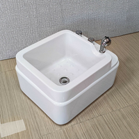 Bassin de massage pour pédicure en gros d'usine, bassin de pédicure portable en acrylique pour SPA des pieds, idéal pour les fauteuils de pédicure