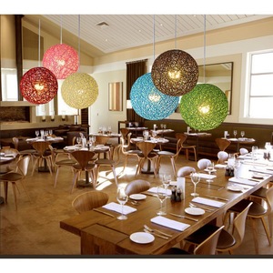 Lámpara Colgante Moderna de Cáñamo Redonda E27 LED 10-15m para Restaurantes, Bares y Espacios de Ocio - Product Image 2