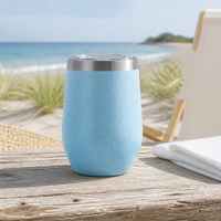 Tasse à café isotherme en acier inoxydable de 12 oz, forme œuf, personnalisable OEM, avec transfert thermique et logo gravé au laser