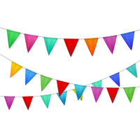 2024 vente en gros décoration personnalisée EURO Football monde allemagne 32 24 pays coupe bruant drapeau 14x21cm chaîne drapeau bannière
