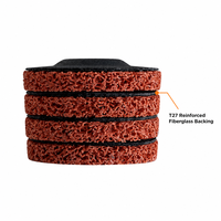 Disque abrasif REX en céramique 115x22,2 mm (4,5 pouces) certifié TUV ISO, orange, pour le décapage de la rouille et de la peinture tenaces