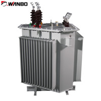 Transformateur de puissance triphasé hermétique à bain d'huile à faible bruit Wanbo-105, bobine en aluminium, cuivre, 50/60Hz, 630-1000kVA, 11kV