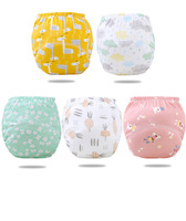 Culottes d'apprentissage transfrontalières pour bébé en pur coton, imperméables, lavables, sans couches, anti-fuites, modèle à poche CMSB