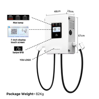 NOUVEAU Stations de recharge rapides pour véhicules électriques DC CCS GBT Chademo OEM à double borne 20kw 30kw 40kw 60kw avec contrôle WIFI OCPP APP certifiées CE