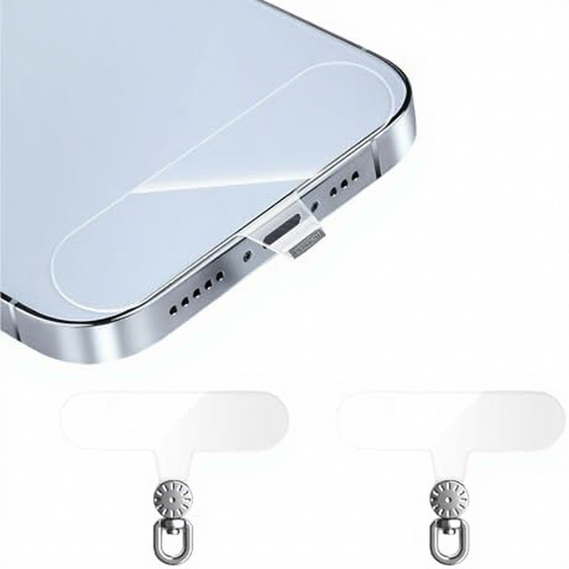 Transparent TPU Phone Tether Tabs 360 Degree Rotatable Mobile Lanyard Straps Anti Lost Case Accessories
