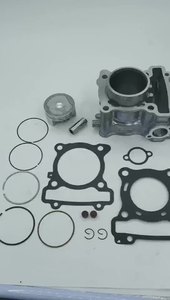 Kit Cylindre Moteur Yamaha NMAX155 en Alliage d'Aluminium, <span class=keywords><strong>Piston</strong></span> 58mm, Couleur Argent, pour Rénovation/Mise à Niveau du Moteur de Scooter - Product Image 2