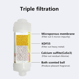 Bốn mùi hương thơm vòi hoa sen đầu lọc nước Clo loại bỏ tắm lọc cho hộ gia đình sử dụng cho nhà phòng tắm - Product Image 4