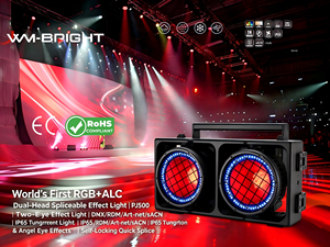 Luz Retro DMX RGB+<span class=keywords><strong>ALC</strong></span> de Doble Cabezal Empalmable con Efectos Especiales - Product Image 3