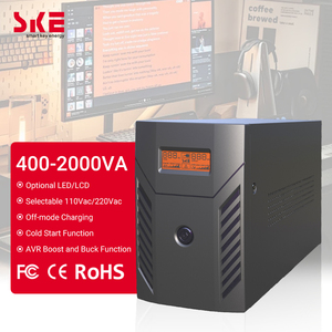 Système d'alimentation sans interruption (ASI) monophasé interactif en ligne SKE Standby Mini avec affichage LED, 168 Wh, 600 W, 1 kVA, RJ45, USB, alimentation de secours portable avec AVR - Product Image 2