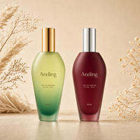 Flacon de parfum en verre vide Anding, 45 ml, coloré, à col serti, avec impression de logo personnalisée, vente en gros