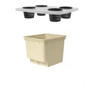 Sistema Idroponico Dutch Bucket per Balcone, Fioriera da Giardino o Uso Domestico <span class=keywords><strong>con</strong></span> Coperchio e Vaso a <span class=keywords><strong>Rete</strong></span> a 4 Fori - Product Image 3