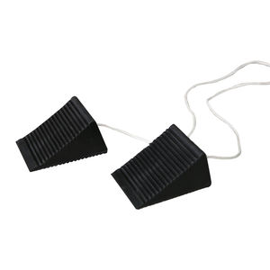 Rubber <b>Wheel</b> <b>Chocks</b> With Rope Car Anti-Slip Block Tire Stopper for Car, Travel Trailers, RV, Truck and ATV - Product Image 1
