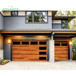 Frais généraux automatiques sectionnels durables de porte de <span class=keywords><strong>garage</strong></span> en <span class=keywords><strong>bois</strong></span> solide pour des villas - Product Image 5