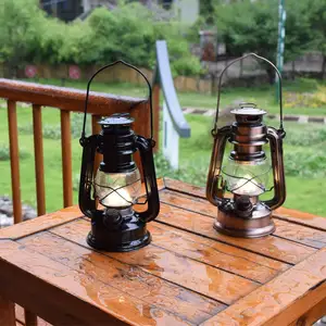 Dekorative retro-Kerosinlampe antike Camping Laterne Vintage LED-Outdoor-Zeltlicht Kerosin-Campinglicht