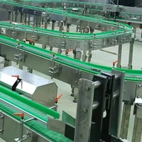 Chaîne de production d'emballage de l'industrie alimentaire conception de convoyeur à bande à chaînes de dessus de table
