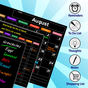 Calendario Mensile e Settimanale Personalizzato, Lavagna Cancellabile per Frigorifero, Organizzatore per Frigo, Foglio Grande e Medio, Impermeabile e Durevole - Product Image 3