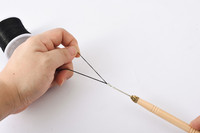 Micro anneau perle tirant cerceau boucle enfileur accessoire de coiffure crochet aiguille outils d'extension de cheveux
