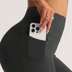 Conjunto de Pantalones de Fitness de Alta Calidad para Mujer, Chaqueta Ajustada con Cuello Alto y Pantalones de Yoga de Cintura Alta con Efecto Levanta Glúteos, Conjunto de 2 Piezas - Product Image 5