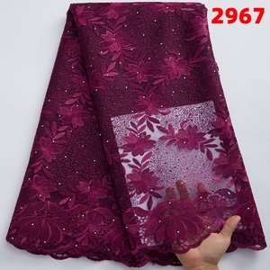 <span class=keywords><strong>Tissu</strong></span> en dentelle africaine 2021 de haute qualité, dentelle nigériane française en maille, fournisseurs de tissus pas chers, <span class=keywords><strong>tissu</strong></span> en tulle brodé 2967 - Product Image 4