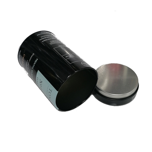 Bidons en étain à couvercle hermétique personnalisés Boîtes rondes en étain pour poudre de chocolat Boîtes métalliques scellées pour poudre de café alimentaire - Product Image 2
