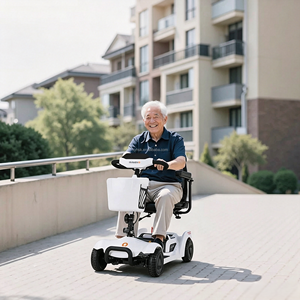 Leichter 4-Rad-Scooter, 250W Tragbarer Elektrischer <span class=keywords><strong>Senioren</strong></span>-Scooter Faltbar für Ältere Reisen und Outdoor-Nutzung - Product Image 2