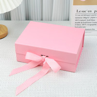 Boîte cadeau pliante magnétique personnalisée, nouveau design, grand logo, en carton, vide, avec fermeture magnétique