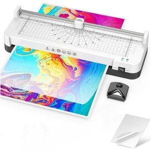 Machine à <span class=keywords><strong>plastifier</strong></span> automatique à chaud et à froid <span class=keywords><strong>A3</strong></span> pour photos, cartes, menus, documents, étiquettes avec alimentation automatique - Product Image 1