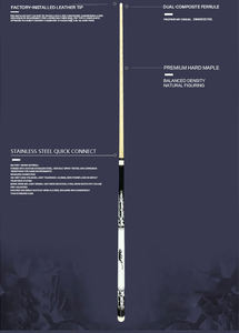 Stecca da biliardo per l'intrattenimento domestico per principianti leggero legno d'acero facile da usare con Video Tutorial per biliardo da biliardo - Product Image 6