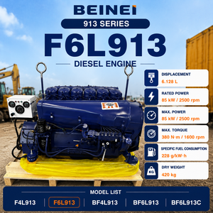 Moteur diesel refroidi par air série 913 F6L913 2300 tr/min 2500 tr/min, groupe électrogène industriel pour machines d'ingénierie et groupes électrogènes - Product Image 2
