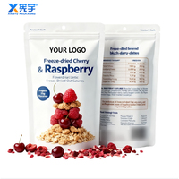 Sachet refermable personnalisé en Mylar anti-odeur, en plastique et feuille d'aluminium, pour raisins secs, myrtilles, noix, bonbons et snacks