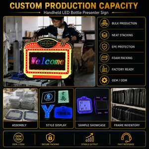 Insegna LED Personalizzata per Bottiglie, Tabellone Messaggi Luminoso per Servizio <span class=keywords><strong>VIP</strong></span> in Discoteca, Buon Compleanno, Vendita all'Ingrosso, MOQ Basso - Product Image 5