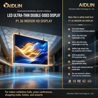 Écran publicitaire LED double face ultra-mince 26 mm P2.604 IP65 HDR 1000:1 CMS piloté par IA Garantie 2 ans Emballage GOB Centre commercial