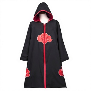 Al por mayor Ropa de <span class=keywords><strong>Cosplay</strong></span> de <span class=keywords><strong>Anime</strong></span>, Túnica <span class=keywords><strong>Akatsuki</strong></span> Nube Roja, Disfraz de Halloween, Capa Kimono para Adultos, Componentes de Gabardina de Navidad - Product Image 3