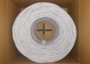 Pasokan produsen kabel Ethernet konduktor padat OFC <span class=keywords><strong>Cat6</strong></span> UTP 4 pasang 24AWG 250MHz 305 m/box kabel Lan warna kustom PVC - Product Image 6