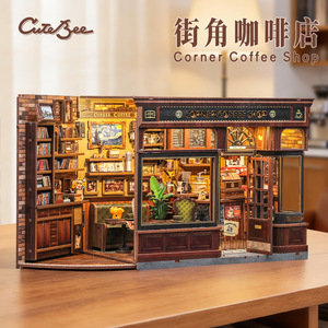 บ้านคาเฟ่จิ๋ว CuteBee ชุดตัวต่อไม้ DIY สำหรับผู้ใหญ่และวัยรุ่น อายุ 14 ปีขึ้นไป - Product Image 2